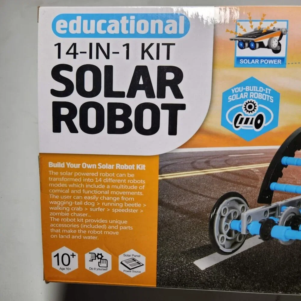 NEW 14-in-1 Solar Robot Kit Stem Projects Educational Science Toy Solar Power Bu